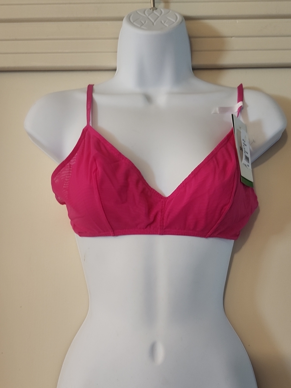 DKNY Women's Wireless Bralette - Pink LARGE NWT